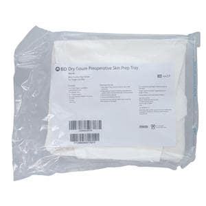 Pre-Op Dry Gauze Prep Tray Sterile