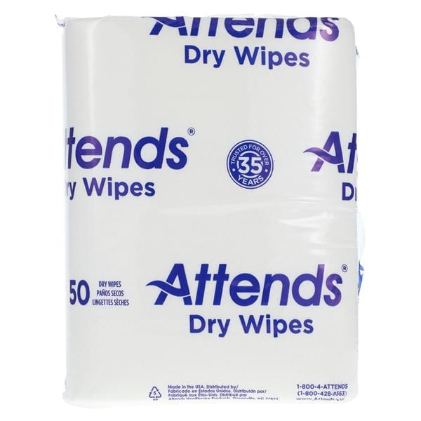 Attends Dry Wipes Airlaid Non-woven Medium Weight 10x13" 1000/Ca
