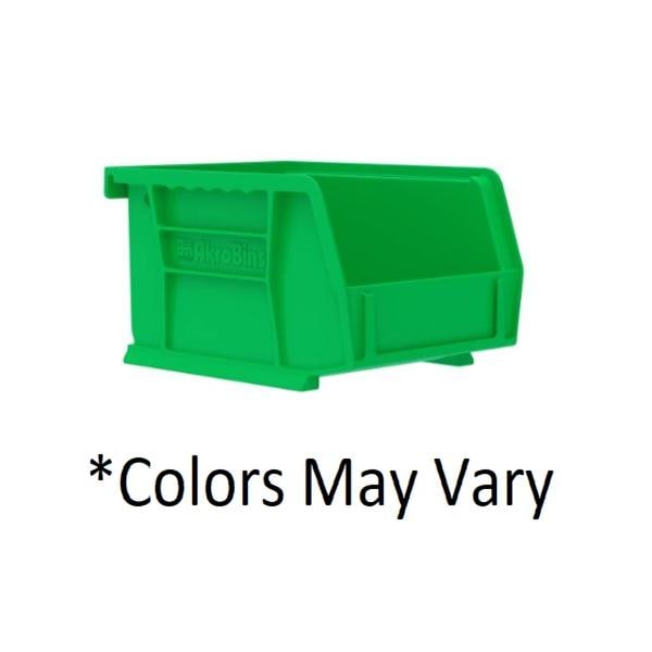 AkroBins Storage Bin Green Polymer With Label Holder 5-3/8x4-1/8x3" 24/Ca