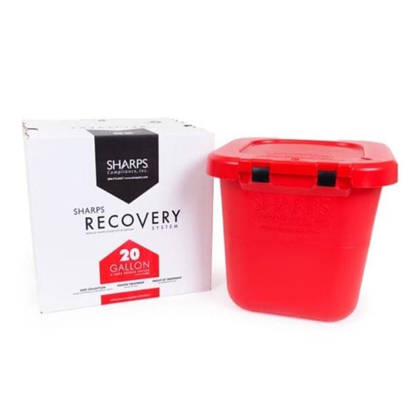 Recovery Mailer System 20gal Red 21-1/2x21-1/4x18-1/2" Plastic Ea