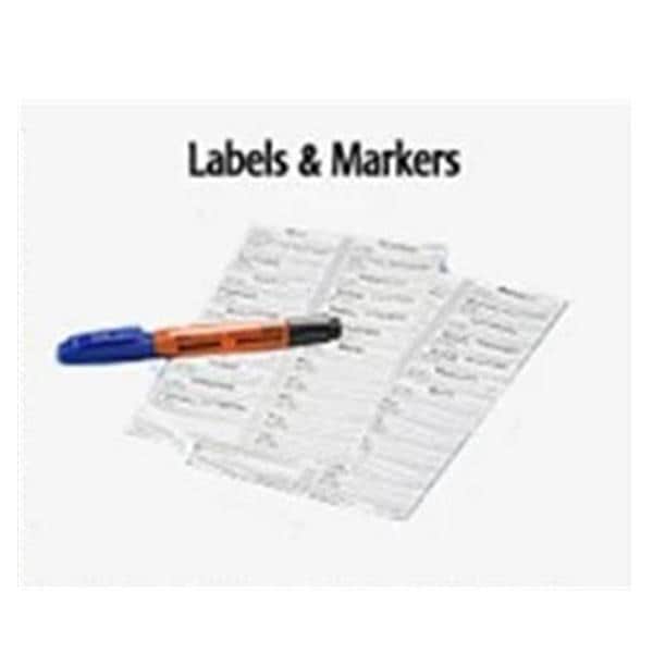 Correct Medication Label System White/Black 9/16x1-7/8" 100/Ca