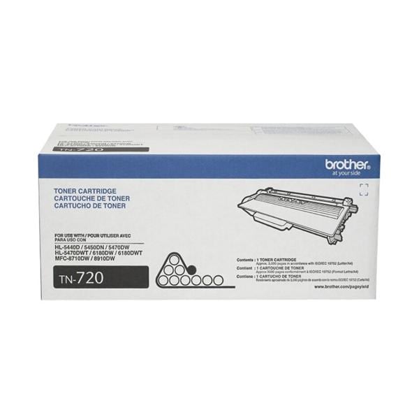 Brother TN-720 Black Toner Cartridge Ea