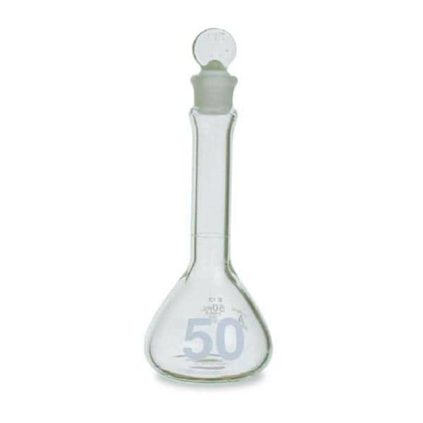 Kimax Volumetric Flask Glass 50mL Class A Ea