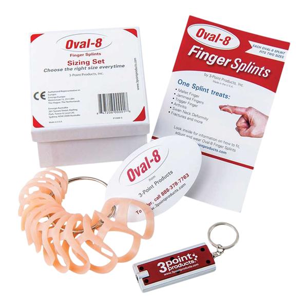 Oval-8 Splint Sizing Set Finger Plastic