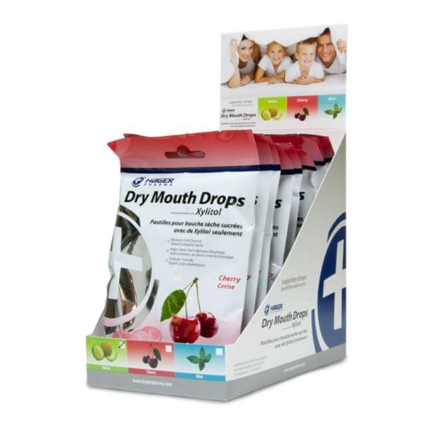 Miradent Dry Mouth Drops Cherry Xylitol 12/Bx