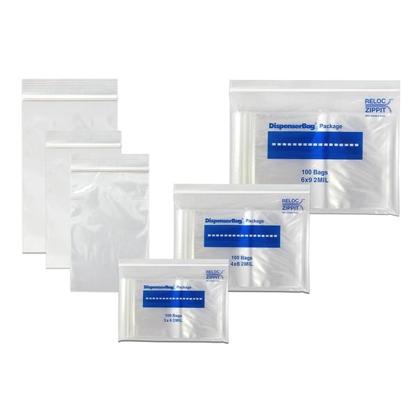 Specimen Transport Bag Clear Zip Closure 1000/Ca