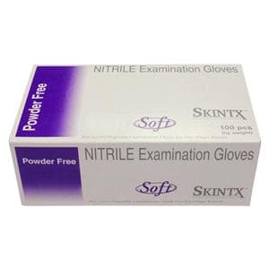 SkinTX Soft Nitrile Exam Gloves X-Large Blue Non-Sterile, 10 BX/CA