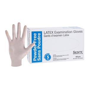 SkinTX Latex Exam Gloves Small White Non-Sterile, 10 BX/CA