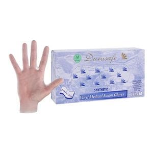 Durasafe Vinyl Exam Gloves Medium White Non-Sterile, 10 BX/CA