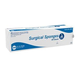 Puracol 100% Cotton Gauze Sponge 2x2" 12 Ply Non-Sterile LF