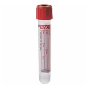 Vacuette Venous Blood Collection Tube Red/Yellow 13x75mm 3.5mL Pl-Cp Plstc 50/Pk