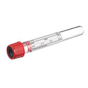 Vacuette Venous Blood Collection Tube Red/Black 6mL Plastic 50/Pk