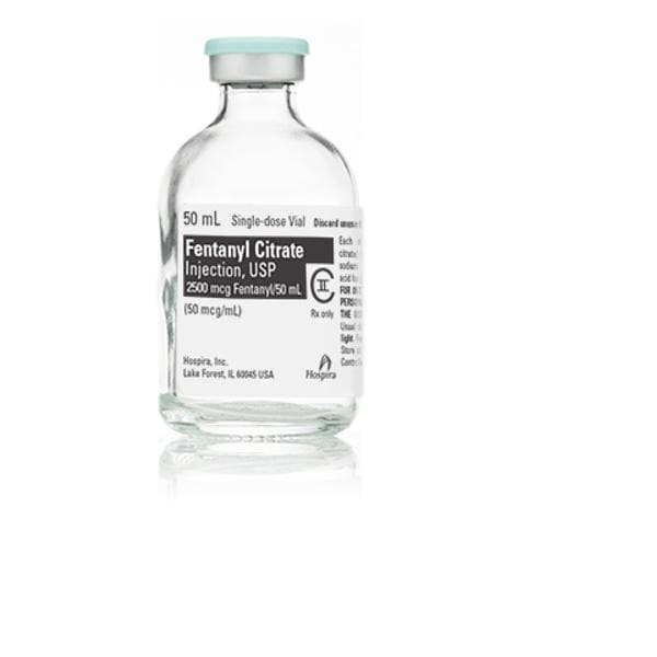 Fentanyl Citrate Injection 50mcg/mL SDV 50mL 25/Bx