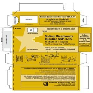 Sodium Bicarbonate 8.4% Injection Luer-Jet Prefilled Syringe 50mL 10/Bx