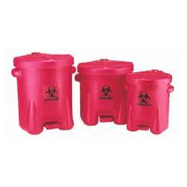 Step-On Container 22x18x21" Red HDPE Ea