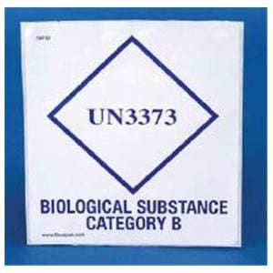 Therapak Category B 3-1/2x4" UN3373 Biological Substance Label 500/Pk