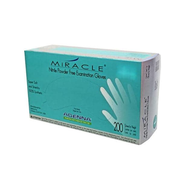 Miracle Nitrile Exam Gloves Large Blue Non-Sterile
