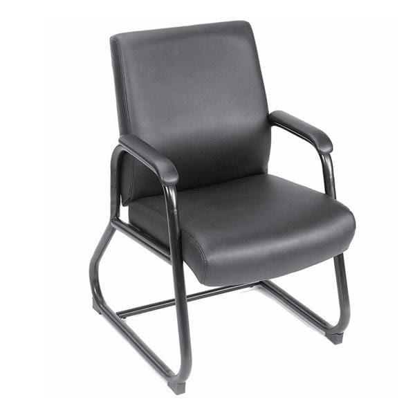 CaressoftPlus Guest Chair Steel Frame Black Ea