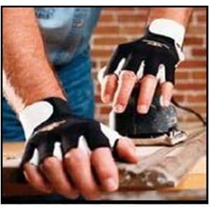 Impacto Leather/Nylon Anti-Vibration Air Gloves Large Black