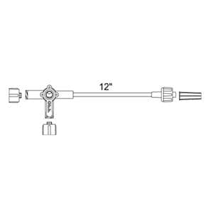 Medex IV Extension Set 12" Male Luer Lock Adapter 25/Ca