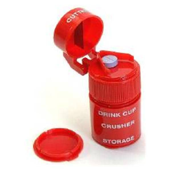 Cut N' Crush Pill Crusher Ultra Fine Red 6/Pk