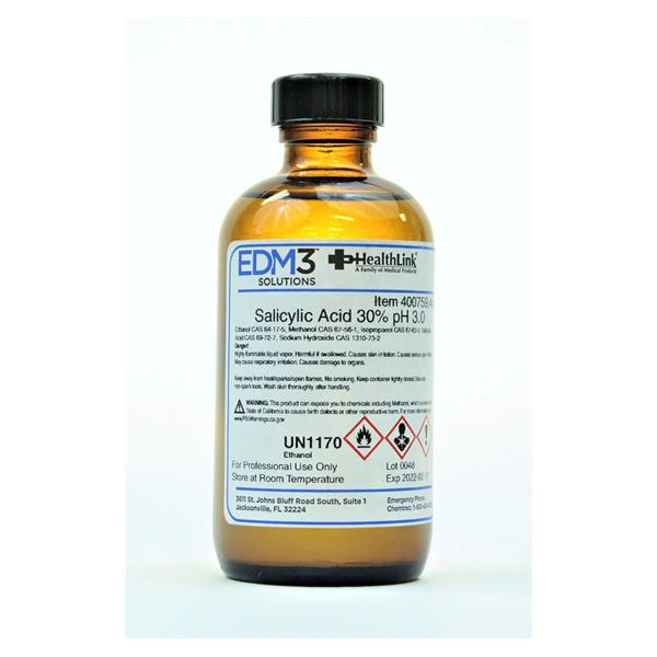 Acid Salicyclic 30% 4oz With 100 Strips Bottle Ea