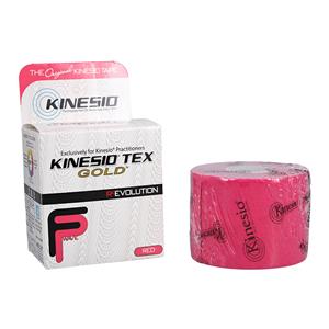 Kinesio Tex Gold Kinesiology Tape Cotton/Elastic/Acrylic 2"x5.5yd Red NS 6Rl/Bx