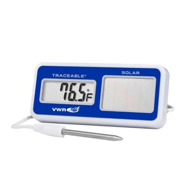 Traceable Solar-Powered Thermometer 50 to 70°C Ea