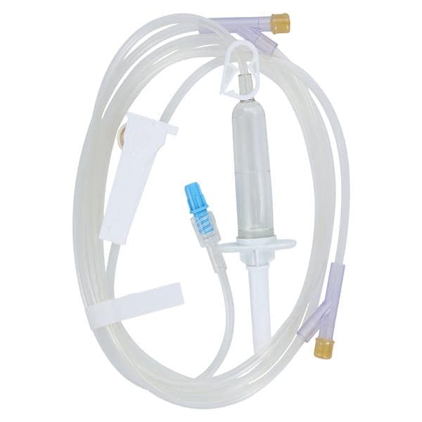 IV Administration Set 2 Y-Injection Sites 100" 10 Drops/mL 23mL Ea