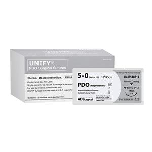 Unify Suture 5-0 18" Polydioxanone Monofilament FS-2 Violet 12/Bx