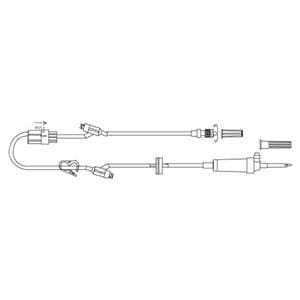 IV Administration Set Needleless 2 NAC Injection Site 90" 20 Drops/mL 14mL 50/Ca