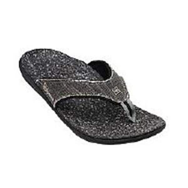 Spenco Yumi Total Support Sandal Adult Canvas Upper/EVA Footbed Black Men 14