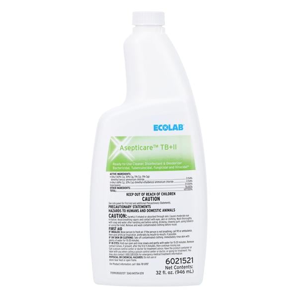 Asepticare Tb+II Solution Disinfectant Fragrance Free 32 oz Ea