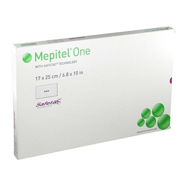 Mepitel One Slcn/PU Nt Wound Dressing 6-4/5x10 Strl NAdh 1Sd Trans