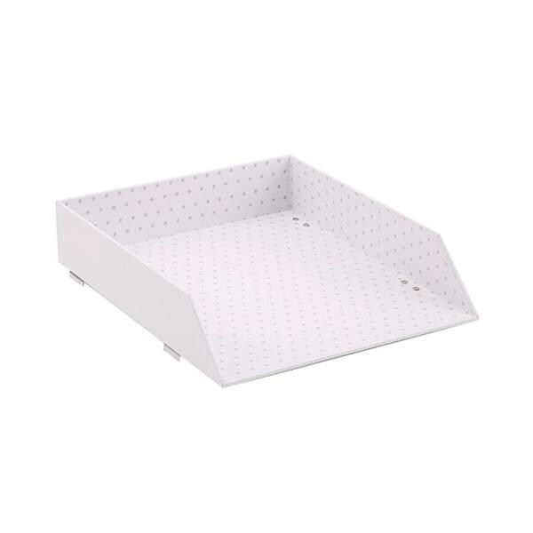 See Jane Work Stacking Letter Tray Letter Size White Dot Ea