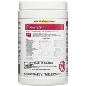 Dispatch Disinfectant Towel 150/Can