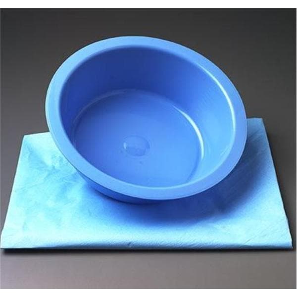 Solution Basin Round Plastic Light Blue 7qt