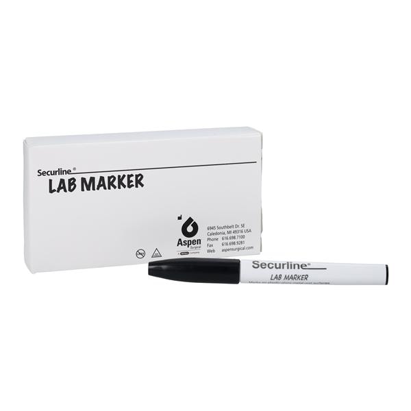 Secureline Lab Skin Marker Fine Tip Black Non-Sterile