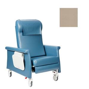 Elite CareCliner Clinical Recliner Vinyl 450lb Capacity Slvrtx Khaki Ea