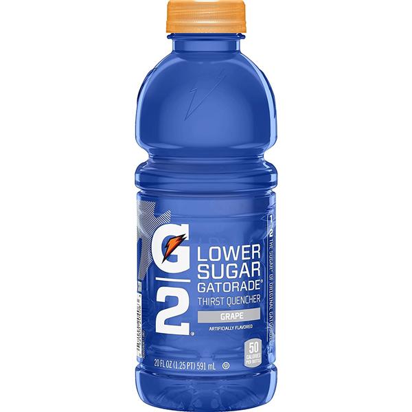 Gatorade G2 Sports Beverage Grape 20oz Bottle 24/Ca