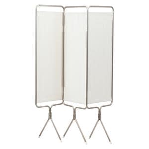 Privess Privacy Screen Vinyl 3 Panel White Ea