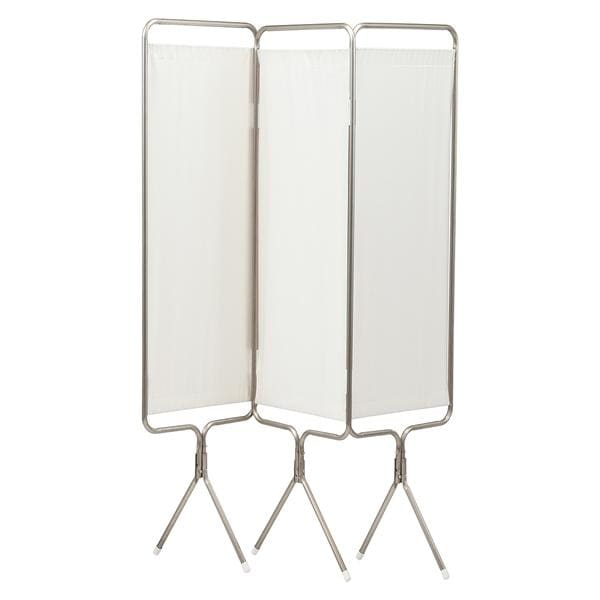 Privess Privacy Screen Vinyl 3 Panel White Ea