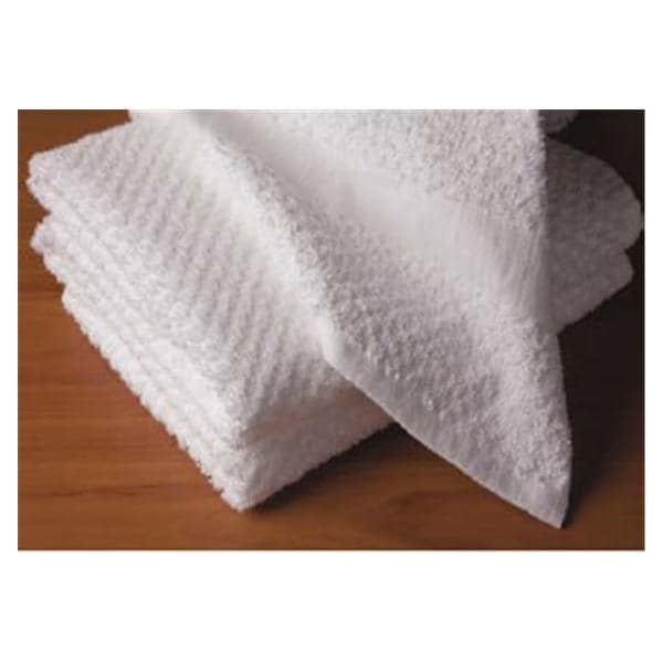 Checkmate Hand Towel White Terry 16x27"