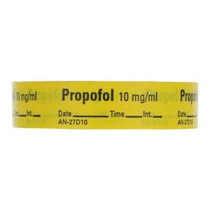 Anesthesia Tape DTI Propofol 10mg/mL Yellow 1/2x500" 1/Rl