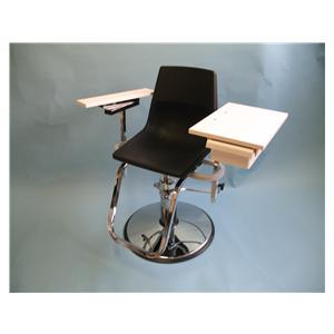 Blood Draw Chair Black Pwd-Coated Steel Frame Ea