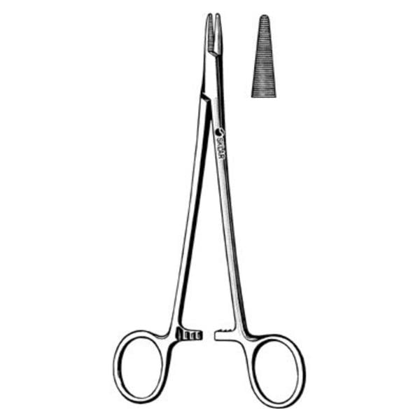 Brown Needle Holder 5-1/4" Stainless Steel Ea