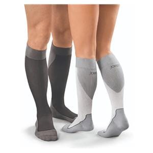 Sport Compression Socks Knee High XL White/Gray