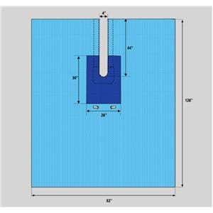 82x126" Sterile Surgical Drape Fenestrated