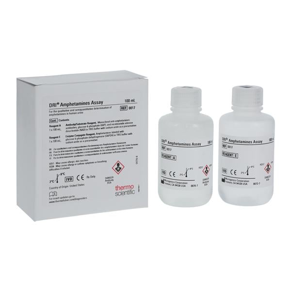 DRI AMP: Amphetamine Reagent Test Kit 2x100mL Ea