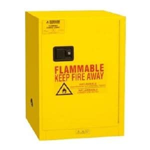 Flammable Storage Cabinet Manual Door/1 Shelf HD Stl Kylck/Pdlck Brckt Ylw Ea